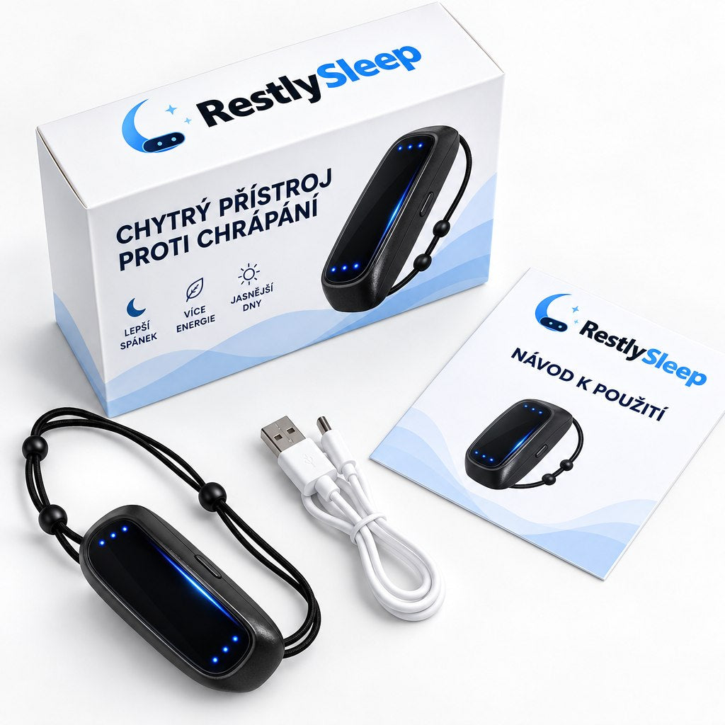 RestlySleep přístroj, kabel a návod